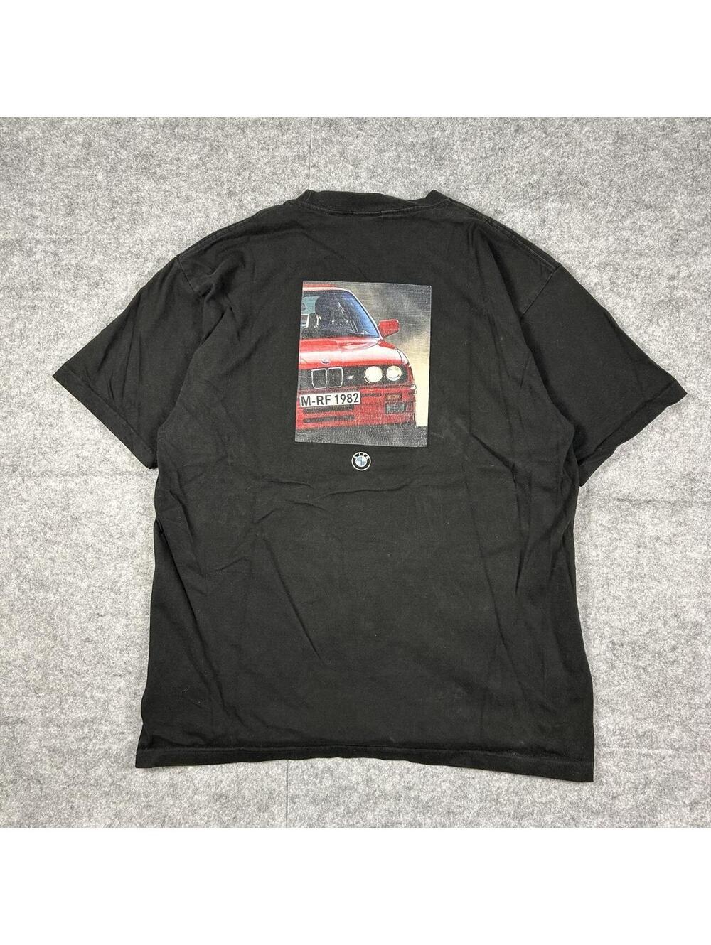 KITH X BMW VINTAGE Black Streetwear T Shirt Y2K Size XL